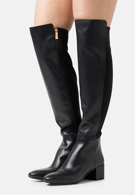 michael kors black over the knee boots|michael kors alicia boots.